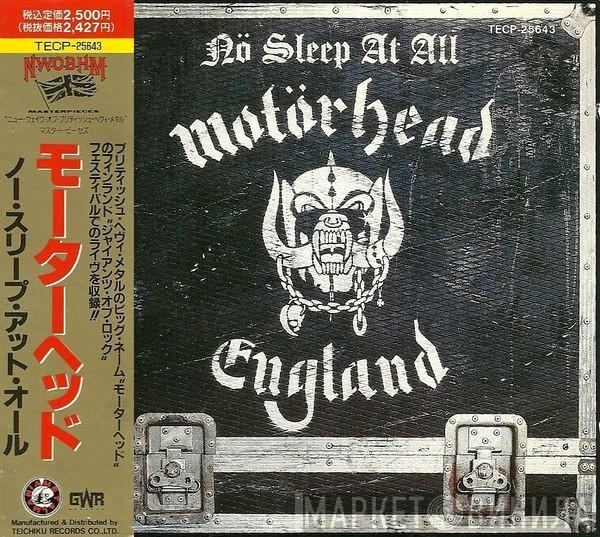  Motörhead  - Nö Sleep At All