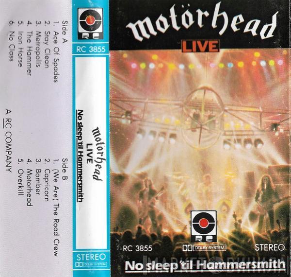  Motörhead  - No Sleep 'til Hammersmith