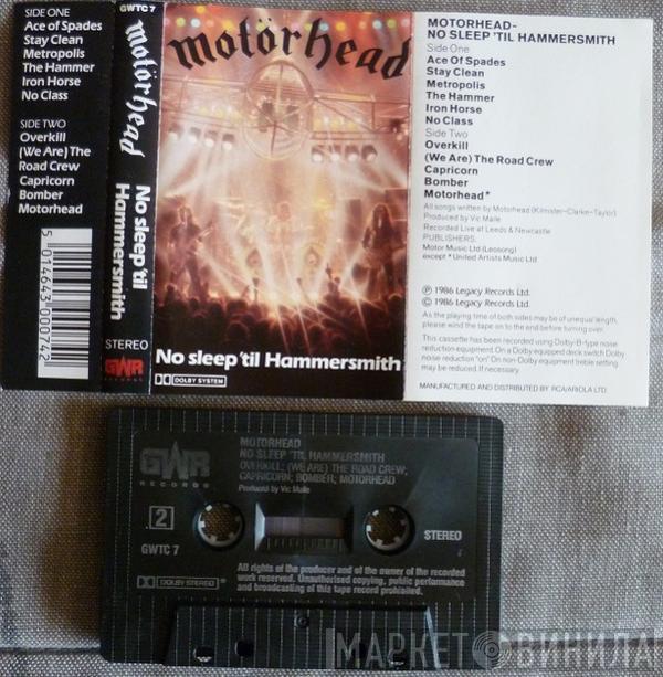  Motörhead  - No Sleep 'til Hammersmith