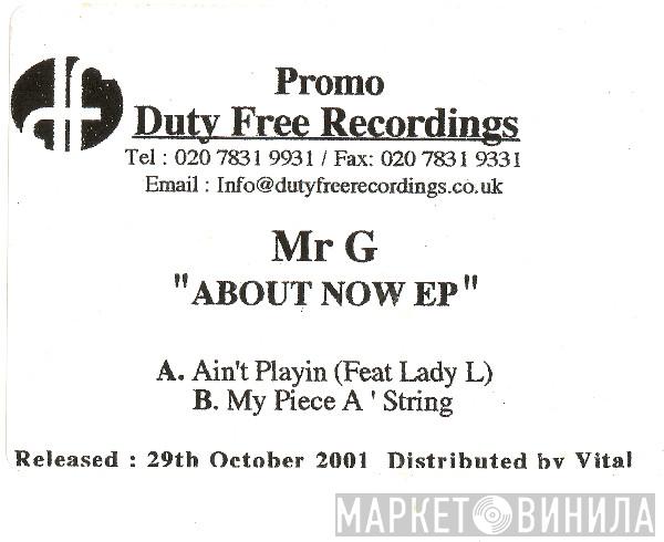 Mr. G - About Now EP