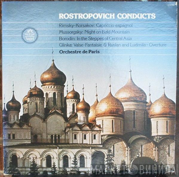 , Mstislav Rostropovich , Nikolai Rimsky-Korsakov , Modest Mussorgsky , Alexander Borodin , Mikhail Ivanovich Glinka  Orchestre De Paris  - Rostropovitch Conducts
