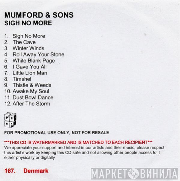  Mumford & Sons  - Sigh No More