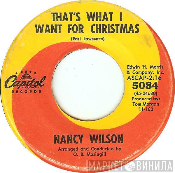  Nancy Wilson  - That's What I Want For Christmas