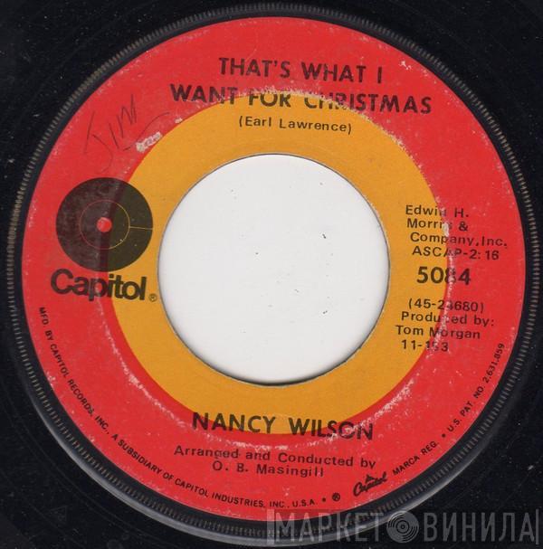  Nancy Wilson  - That's What I Want For Christmas