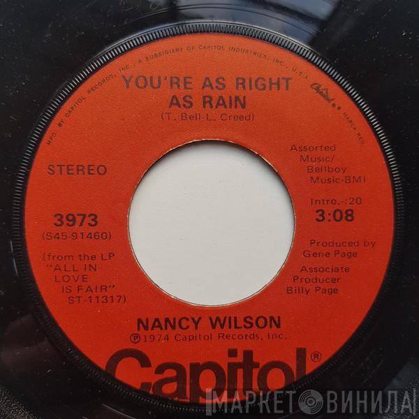 Nancy Wilson - You're As Right As Rain