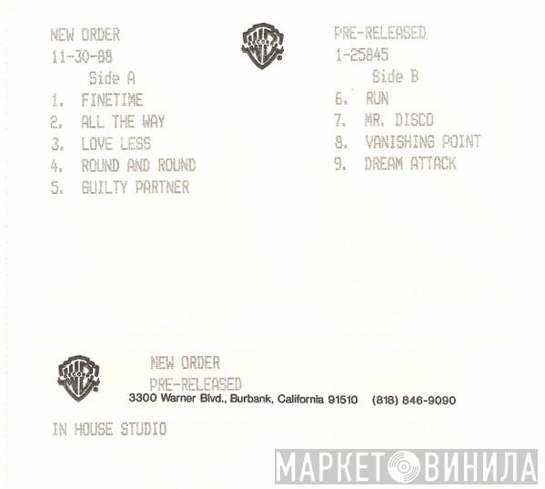  New Order  - Pre-Released