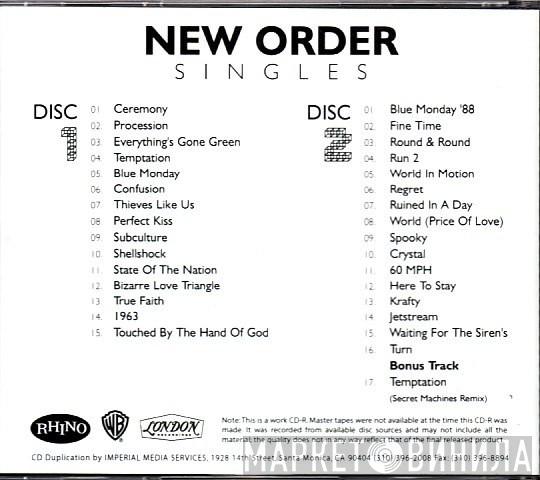  New Order  - Singles