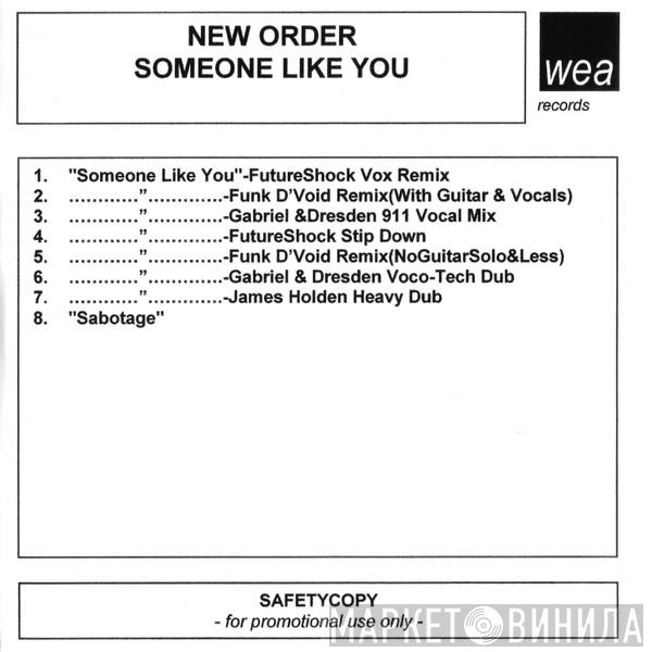  New Order  - Someone Like You