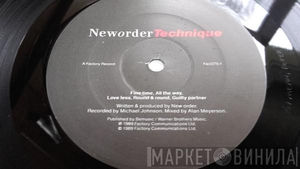  New Order  - Technique