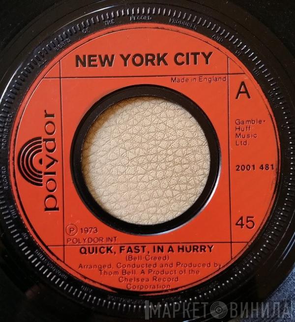 New York City - Quick, Fast, In A Hurry