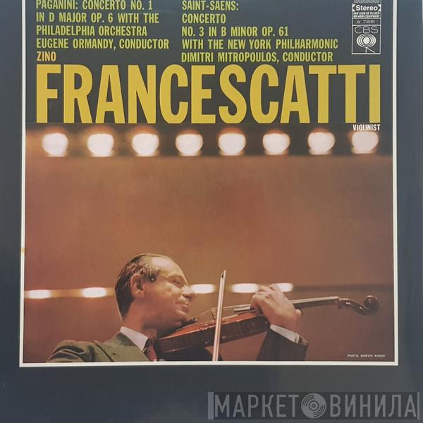 , Niccolò Paganini , Camille Saint-Saëns  Zino Francescatti  - Concerto No. 1 In D Major Op. 6, Concerto No. 3 In B Minor Op. 61