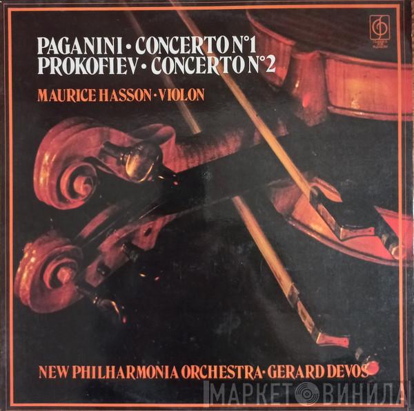 , Niccolò Paganini , Sergei Prokofiev , Maurice Hasson , New Philharmonia Orchestra  Gérard Devos  - Paganini Violin Concerto No.1, Prokofiev Violin Concerto No.2