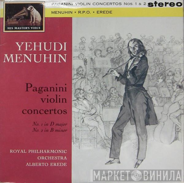 , Niccolò Paganini , Yehudi Menuhin , The Royal Philharmonic Orchestra  Alberto Erede  - Violin Concertos Nos 1 & 2