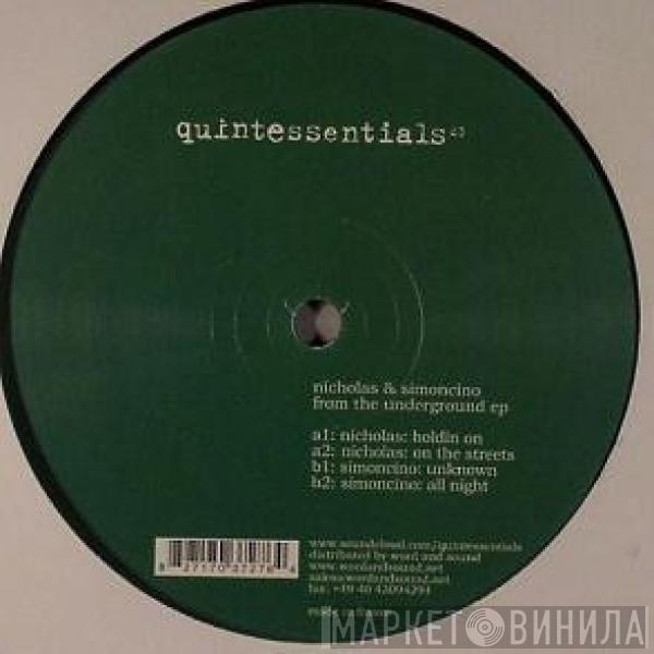 Nicholas , Simoncino - From The Underground EP