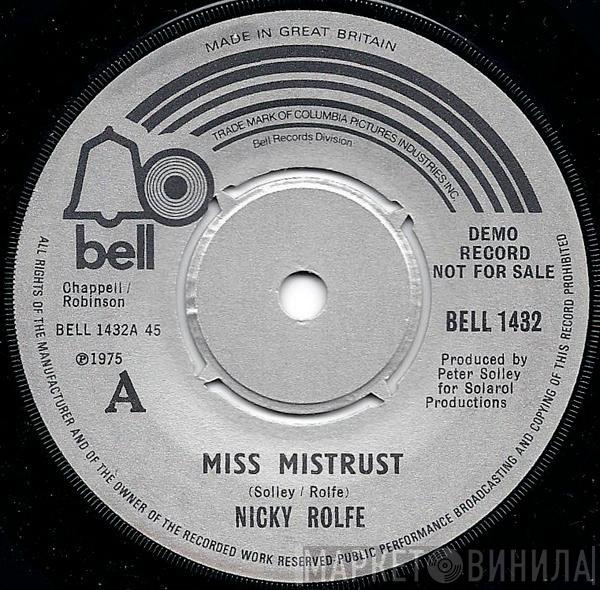 Nicky Rolfe - Miss Mistrust