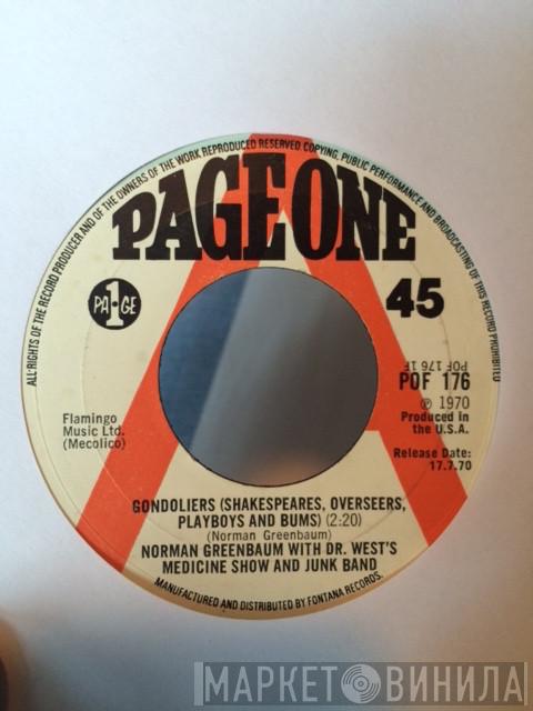 Norman Greenbaum, Dr. West's Medicine Show And Junk Band - Gondoliers, Shakespeares, Overseers, Playboys And Bums