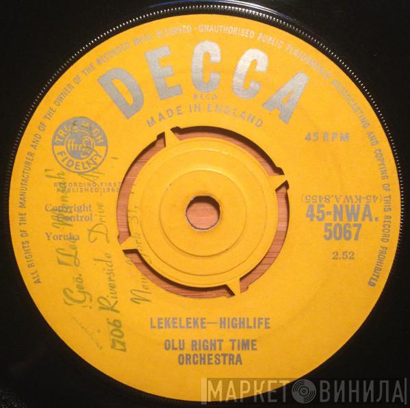 Olu Right Time Orchestra - Lekeleke / Pepeiye