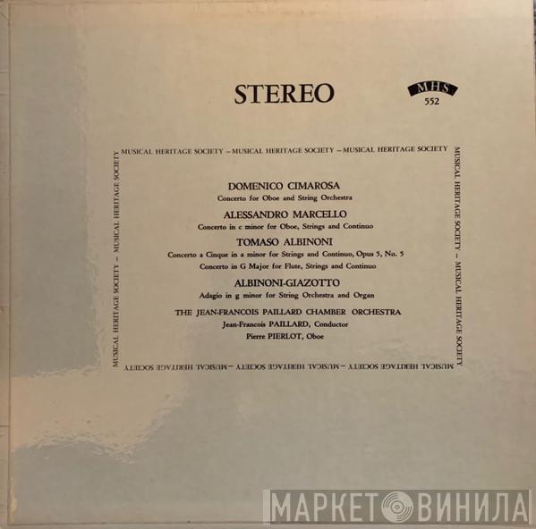 , Orchestre De Chambre Jean-François Paillard , Jean-François Paillard  Pierre Pierlot  - Cimarosa, Marcello and Albinoni - Concerti