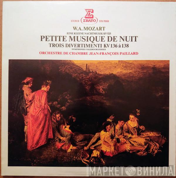 , Orchestre De Chambre Jean-François Paillard , Jean-François Paillard  Wolfgang Amadeus Mozart  - Petite Musique De Nuit - Trois Divertimenti KV 136  À 138