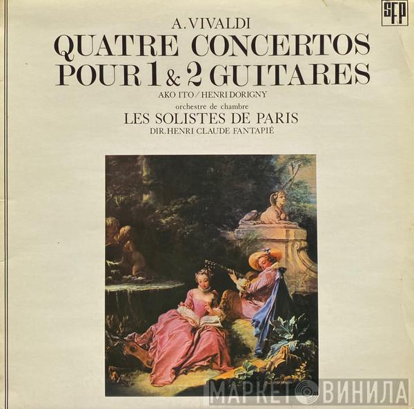 , Orchestre Des Solistes De Paris , Antonio Vivaldi & Ako Ito  Henri Dorigny  - Quatre Concertos Pour 1 & 2 Guitares