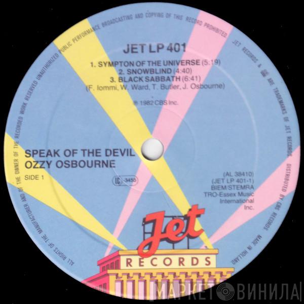  Ozzy Osbourne  - Speak Of The Devil