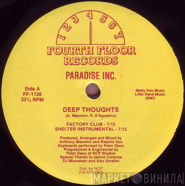 Paradise Inc. - Deep Thoughts