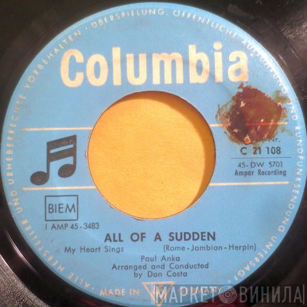  Paul Anka  - All Of A Sudden