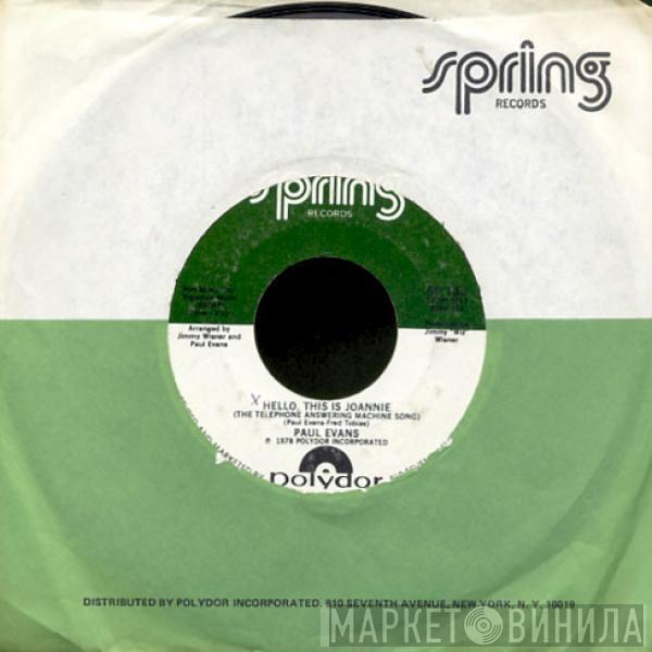  Paul Evans  - Hello, This Is Joannie (The Telephone Answering Machine Song)