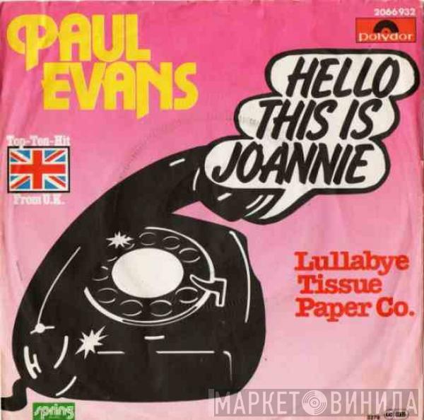  Paul Evans  - Hello This Is Joannie