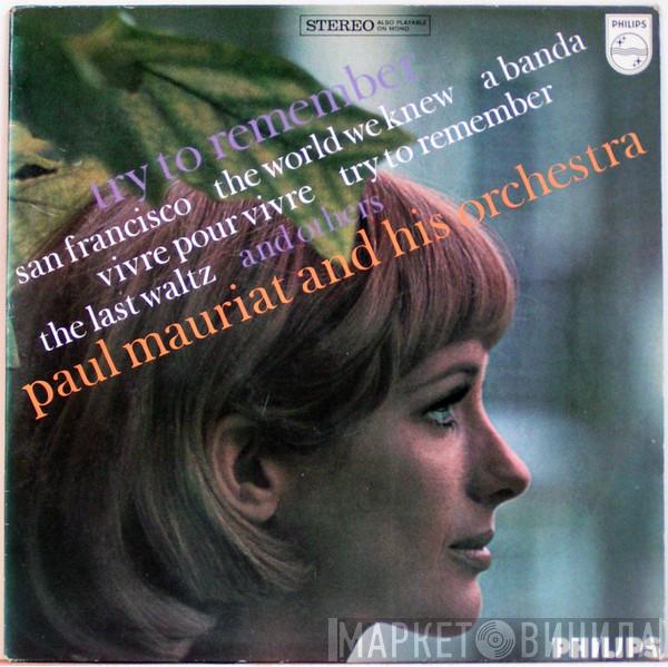 Paul Mauriat And His Orchestra - Try To Remember