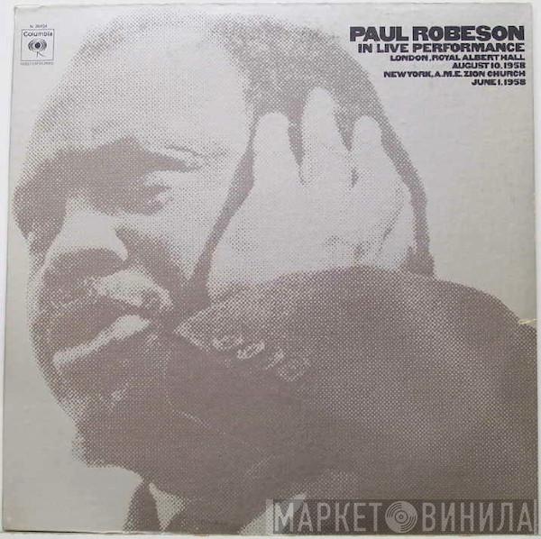  Paul Robeson  - In Live Performance