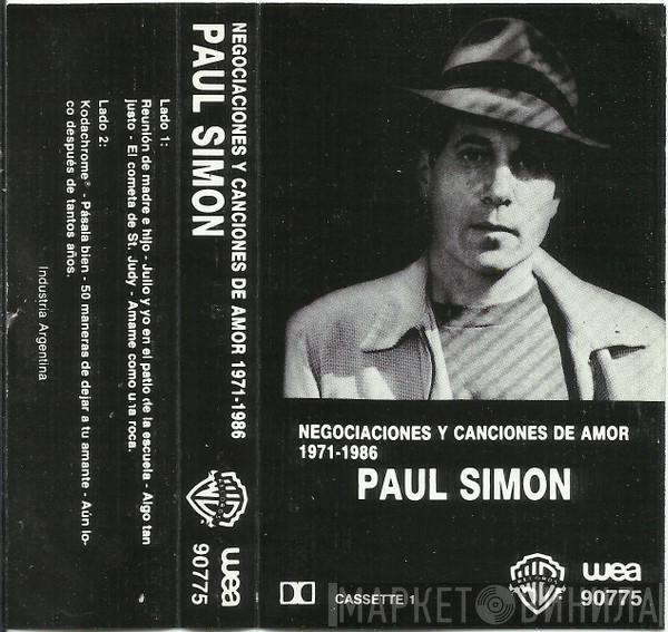  Paul Simon  - Negociaciones y Canciones de Amor 1971 / 1986