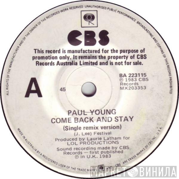  Paul Young  - Come Back And Stay (Single Remix Version)
