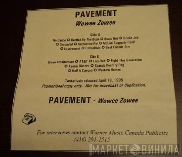  Pavement  - Wowee Zowee