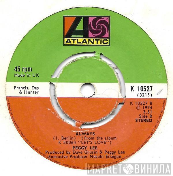 Peggy Lee - Let's Love / Always