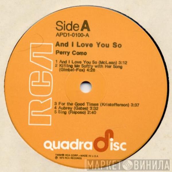  Perry Como  - And I Love You So