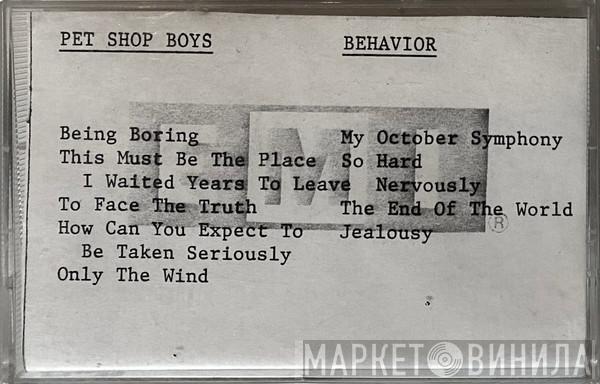  Pet Shop Boys  - Behavior