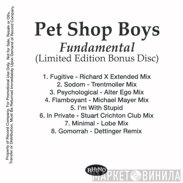  Pet Shop Boys  - Fundamental (Limited Edition Bonus Disc)