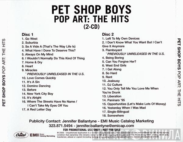  Pet Shop Boys  - Pop Art: The Hits