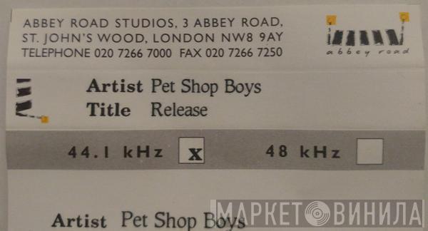  Pet Shop Boys  - Release