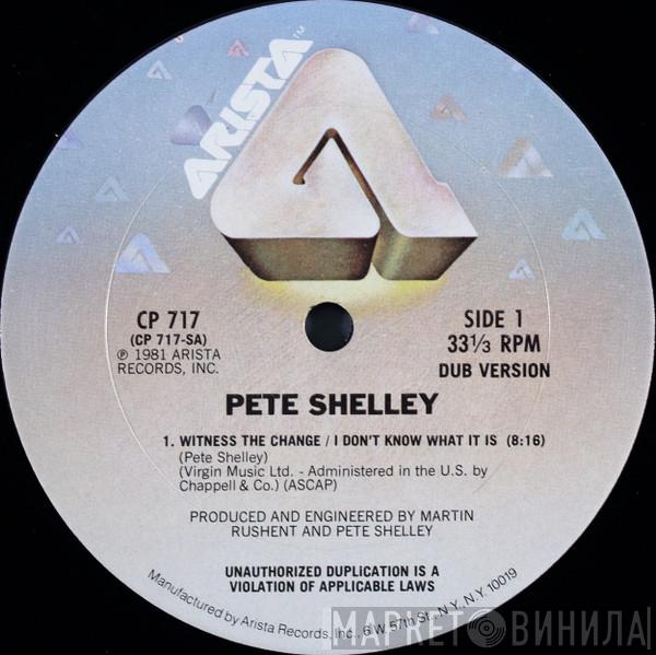 Pete Shelley  - Witness The Change / I Don't Know What It Is