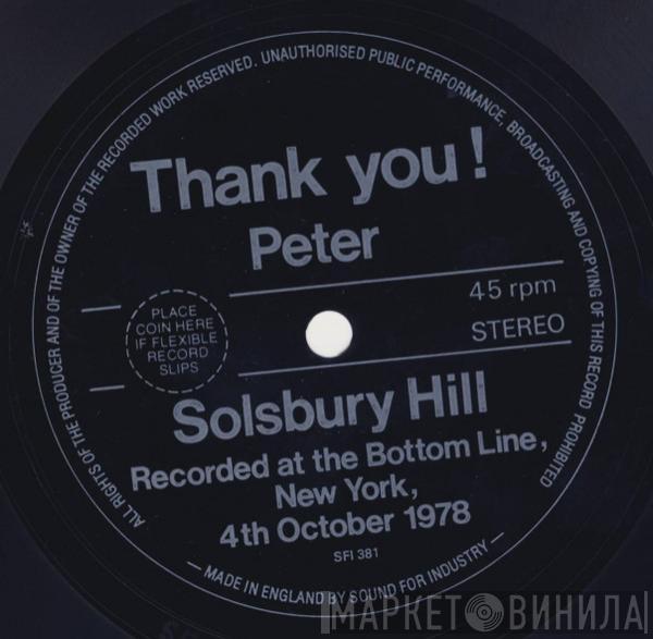 Peter Gabriel - Solsbury Hill