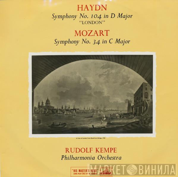 Philharmonia Orchestra, Rudolf Kempe, Joseph Haydn, Wolfgang Amadeus Mozart - London Symphony No. 104 In D Major / Symphony No. 34 In C Major