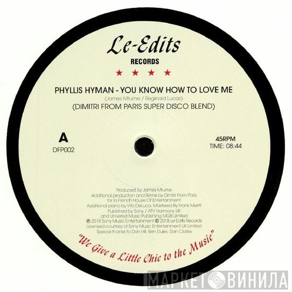 Phyllis Hyman, Keni Burke - You Know How To Love Me / Let Somebody Love You