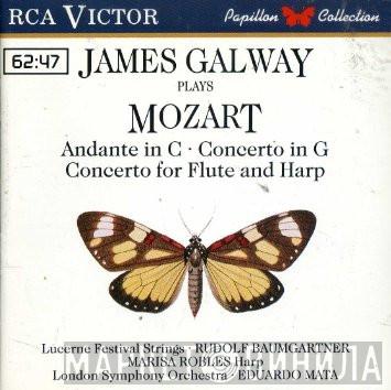 Plays James Galway  Wolfgang Amadeus Mozart  - Andante In C Concerto In G Concerto For Flute And Harp
