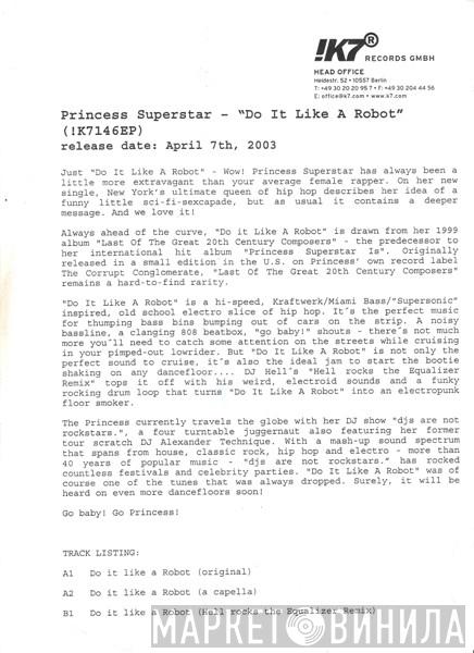 Princess Superstar - Do It Like A Robot