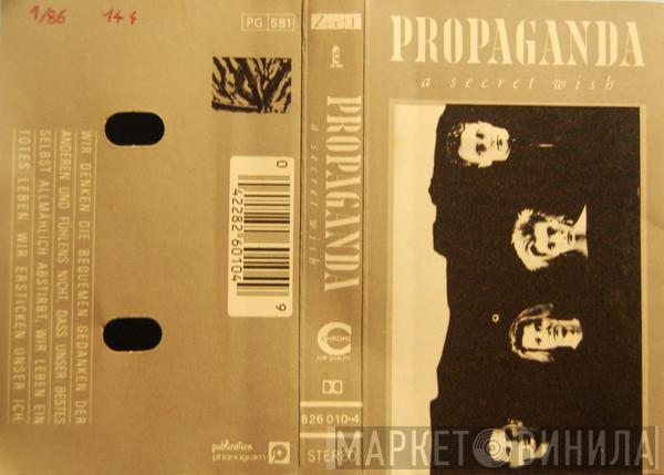  Propaganda  - A Secret Wish