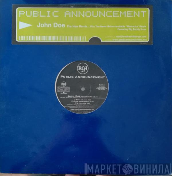 Public Announcement, MZ Lelee - John Doe