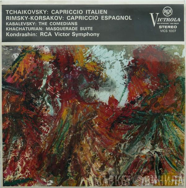 Pyotr Ilyich Tchaikovsky, Nikolai Rimsky-Korsakov, Dmitry Kabalevsky, Aram Khatchaturian, Kiril Kondrashin, RCA Victor Symphony Orchestra - Capriccio Italien / Capriccio Espagnol / The Comedians / Masquerade Suite