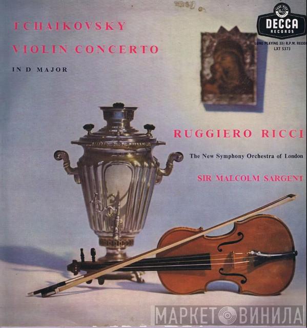 - Pyotr Ilyich Tchaikovsky , Ruggiero Ricci , Sir Malcolm Sargent  The New Symphony Orchestra Of London  - Concerto For Violin In D Major, Opus 35